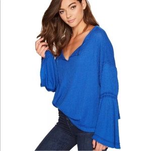 💕Free People💕 Sapphire Blue Dahlia Thermal